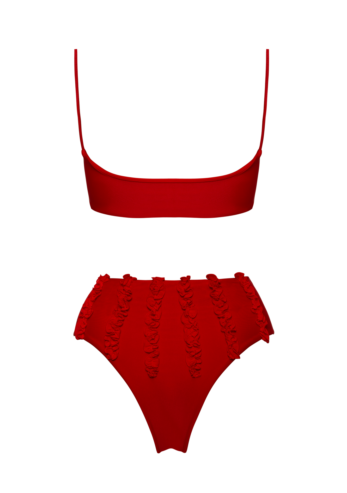 LENI Rojo de cintura alta
